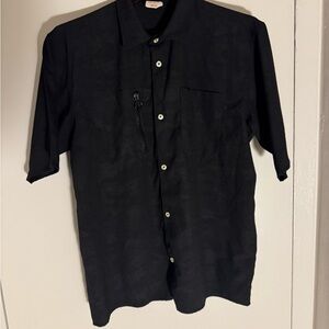 Champion Men's Black Casual Button Down Shirt